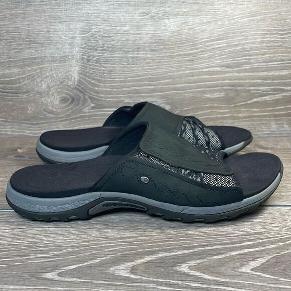 Merrell Lilyfern Women’s Size 10 Black Slip On Slides Sandals J89098 - Picture 1 of 12